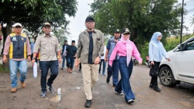 Dorong Peningkatan Infrastruktur Jalan, Bupati Pesawaran Dampingi Gubernur Tinjau Ruas Jalan Provinsi