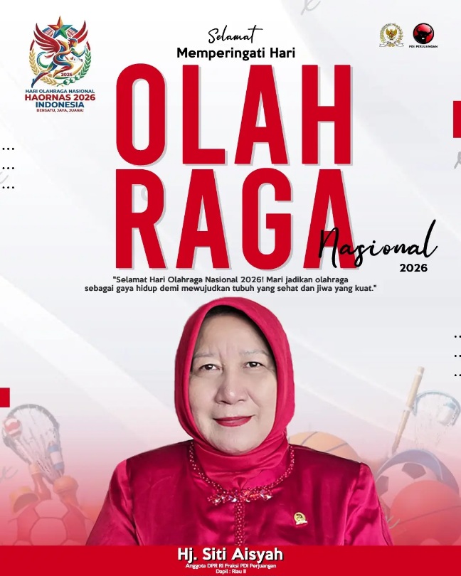 Selamat Memperingati Hari Olahraga Nasional 2026 Indonesia Bersatu, Jaya, Juara! 9 Agustus 2026