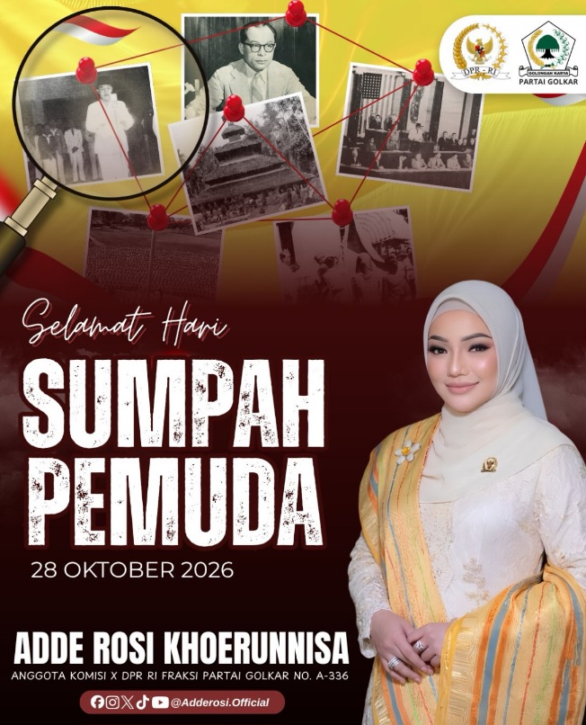 Satu Tumpah Darah, Satu Bangsa, Satu Bahasa Indonesia.selamat Peringatan Hari Sumpah Pemuda 2
