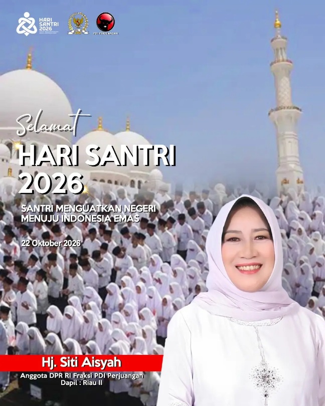 Selamat Hari Santri 202622 Oktober 2026santri Menguatkan Negeri Menuju Indonesia Emas.