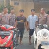 Polsek Kenjeran Amankan 2 Pelaku Pencurian Sepeda Motor TKP Bulak Banteng Lor.