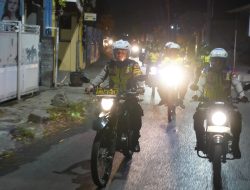 Sinegitas Polres Mojokerto Kota bersama Kodim 0815 Patroli Jaga Kamtibmas Tahapan Kampanye Pilkada 2024