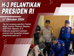 H-3 Pelantikan Presiden, Kapolres Pelabuhan Makassar Cek Kesehatan Personel untuk Jamin Keamanan