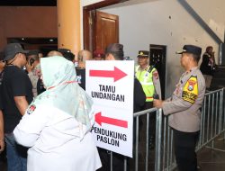 Polres Magetan Terjunkan Ratusan Personel Gabungan Amankan Debat Publik Terakhir Pilkada 2024