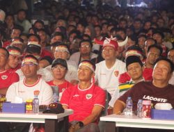 Polres Pasuruan Kota Gelar Nobar Timnas Indonesia Vs Saudi Arabia, Upaya Cooling System di Pilkada 2024