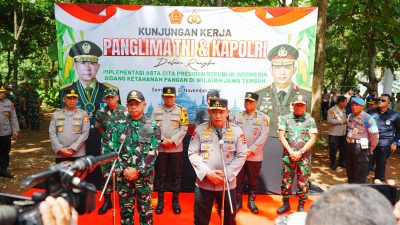 Kapolri-Panglima TNI Tinjau Kesiapan Program Ketahanan Pangan di Jawa Tengah