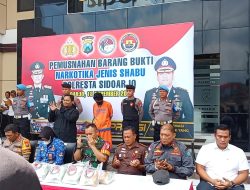 Polresta Sidoarjo Musnahkan Sabu 30 Kg Senilai Rp 30 Miliar Selamatkan 150 000 Jiwa