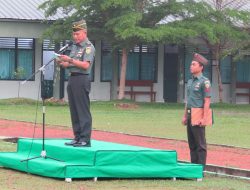 Kasdim 0402/OKI Bertindak Sebagai Irup Pada Upacara Bulanan