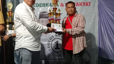 Pemuda Kebon Cabe Komitmen Menangkan Paslon JADI Lewat Turnamen Olahraga