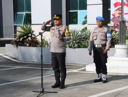 Apel Pagi : Kapolres Berpesan Agar Tetap Netral dan Siaga dalam Pengamanan Pilkada