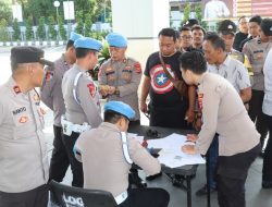 Kapolresta Tangerang Perintahkan Pengecekan Senjata Api dan Sikap Tampang Personel Pengamanan Pilkada