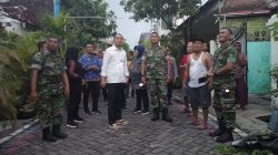 Dandim Surabaya Timur Gerak Cepat Bantu Warga Terdampak Puting Beliung