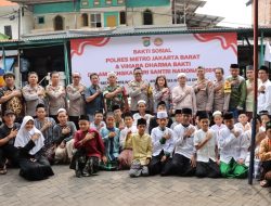 Implementasi Program Astacita: Polsek Tamansari dan Vihara Dharma Bakti Gelar Bakti Sosial Salurkan 300 Karung Beras Di Ponpes Al Bushaeriyah