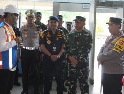 Dandim Surabaya Utara Sambut Panglima TNI dan Kapolri di Pelabuhan Tanjung Perak