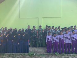 Babinsa Modung Berikan LDKS Kepada Siswa/i Tholjawiyah