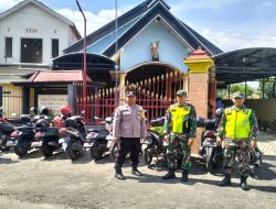 Jajaran Kodim 0808 Bersama Dengan Polres Blitar Sinergi Laksanakan Pengamanan Ibadah Natal