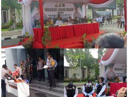 Di Penghujung Akhir Tahun 2024 Polresta Surabaya Musnahkan Ribuan Barang Bukti Tindak Kejahatan dan Narkoba