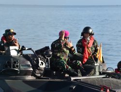 Lattek WJY 23, Siswa Marinir Kodikmar Kodiklatal Laksanakan Latihan Pendaratan Amfibi