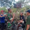 Babinsa dan Bhabinkamtibmas Babat Jerawat Gelar Kerja Bakti Bersama Warga di Makam Umum