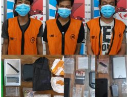 Satnarkoba Polrestabes Surabaya Amankan Tiga Kurir Narkotika Jaringan Surabaya dan Sidoarjo