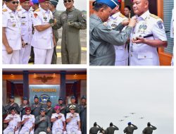 Dankodikmar Kodiklatal Terima Penyematan Brevet Kehormatan Penerbang TNI AL
