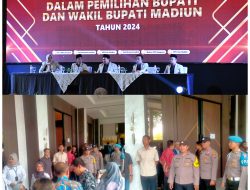 Polres Madiun Kota Terjunkan 126 Personel Amankan Sidang Pleno Penetapan Pemenang Pilkada tahun 2024