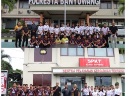 Kapolresta Banyuwangi Lepas Atlet Bola Voli U-15 Menuju Kejurprov Jatim di Sidoarjo
