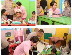 Cerianya Siswa TK Kemala Bhayangkari 42 Kota Kediri Mendapat Makan Bergizi Gratis