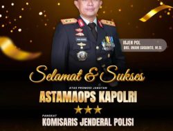 Pimpinan Redaksi Media Warta Merdeka. Com Beserta Staf Mengucapkan Selamat Kepada Kapolda Jawa Timur dengan Promosi Jabatan Sebagai Astamaops Kapolri