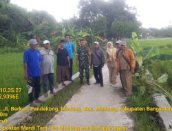 Demi dukung ketahanan pangan, sertu doni survey irigasi tersier rusak di Modung