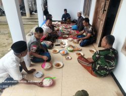 Makan bersama Ala Satgas TMMD 123 Kodim 0829/Bangkalan bersama Warga Katol Timur