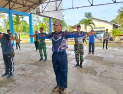 Jaga Sinergitas, Babinsa Mengikuti Olahraga Bersama di Wilayah Bawean