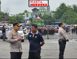 Antisipasi Kerusuhan dan Kriminalitas Aparat Gabungan Polresta Pati dan TNI Amankan Laga Persipa Pati VS Rans Nusantara