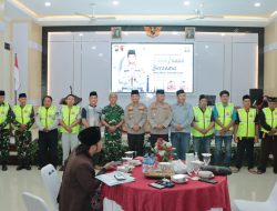 Polres Nganjuk Gelar Silaturahmi Kamtibmas dan Bagikan Rompi Keselamatan Mudik Aman, Keluarga Nyaman