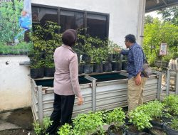 Optimalkan Lahan Pekarangan, Polsek Warujayeng Dukung Ketahanan Pangan