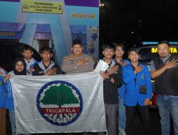 Polres Pasuruan Gandeng Mahasiswa Gelar SOTR Sembari Berbagi Makan Sahur Untuk Warga