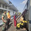 Pemantauan Babinsa Berikan Rasa Aman Penumpang Kereta