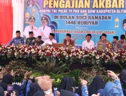 Dandim 0808 Bersama Forkopimda Kab. Blitar Hadiri Pengajian Akbar Bulan Romadhon Korpri, TNI- Polri, TP PKK Bersama Gus Idham