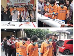 Polresta Sidoarjo Berhasil Amankan 4 Tersangka Pencurian Pipa Stainless di Tjiwi Kimia