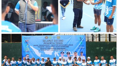 Turnamen Tenis Antinarkoba 2025 di Trenggalek