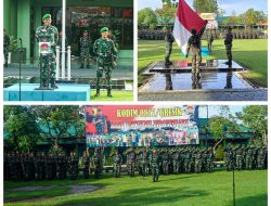 Kodim 0817/Gresik Gelar Upacara Bendera Rutin, Wujudkan Rasa Cinta Tanah Air dan Hormat kepada Merah Putih