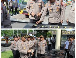 Kapolres Nganjuk Lakukan Cek Fasilitas Dinas, Pastikan Kesiapan Polsek Jajaran
