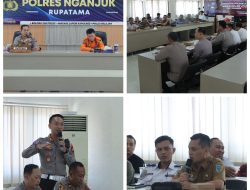 Polres Nganjuk Gelar Rakor persiapan Mayday, Isi Kegiatan Positif untuk Kebersamaan