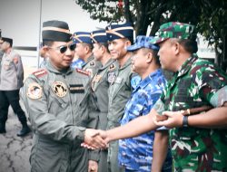 Danrem 081/DSJ Sambut Panglima TNI dan Kasad di Lanud Iswahjudi