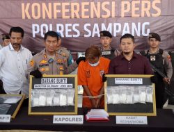Polres Sampang Ungkap Peredaran Narkoba, Kurir dan 938,73 Gram Sabu Berhasil Diamankan