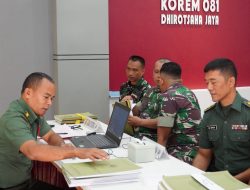 Terima Audit Kinerja, Danrem 081/DSJ Minta Anggota Bersikap Terbuka