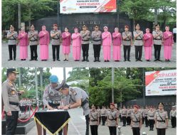 Kapolres Nganjuk Pimpin Sertijab Kasat Intelkam, Kasat Reskrim, dan Kapolsek Ngetos