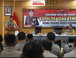 Kapolda Jawa Tengah Resmikan Masjid dan Berikan Arahan Strategis di Polres Sukoharjo