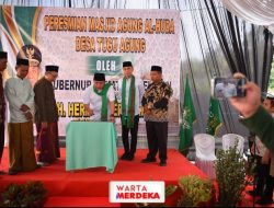 Gubernur Deru dan Bupati Muchendi Resmikan Masjid Hasil Swadaya Senilai Rp 4 Miliar