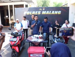 Gercep Polres Malang Berhasil Amankan Tersangka Pencuri Motor Kurir Yakult yang Viral di Medsos